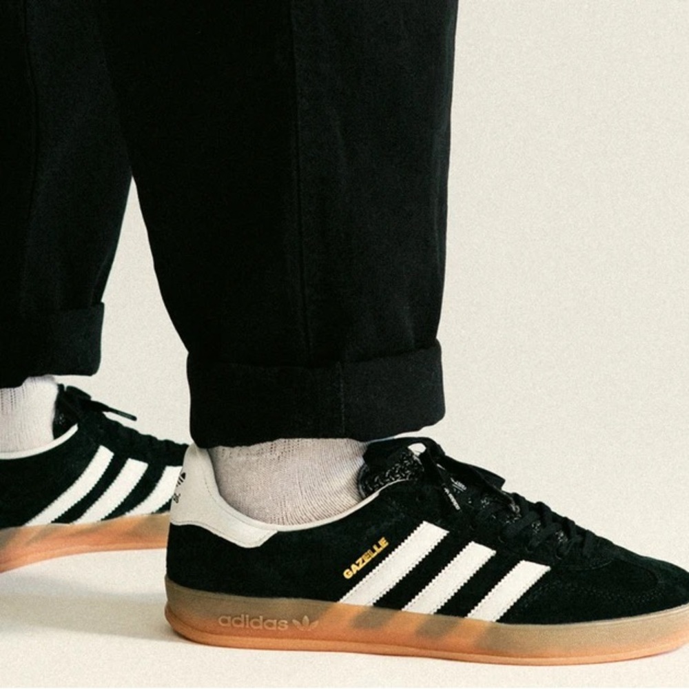 NWT Black Adidas Gazelle Indoor